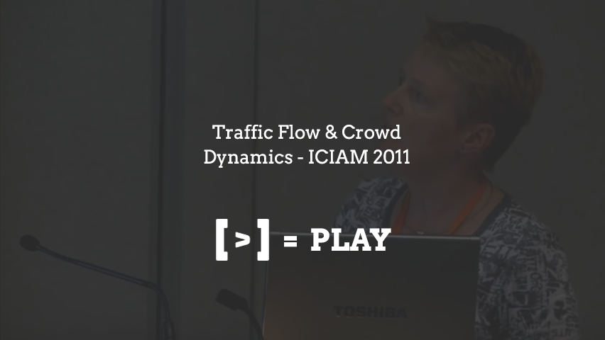 ICIAM 2011：交通流量和人群动态