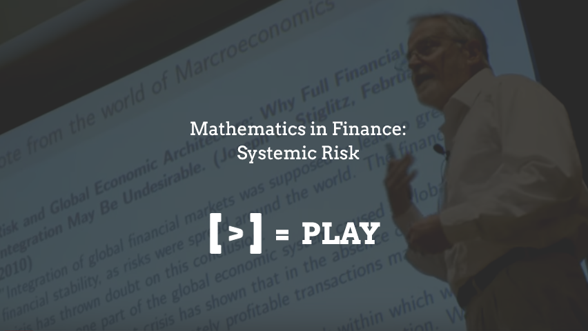 SIAM年会：金融数学：系统风险