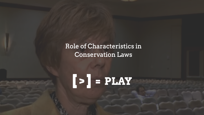 SIAM Annual Meeting: Role of Characteristics in Conservation Laws
