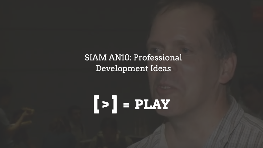 SIAM AN10：专业发展理念